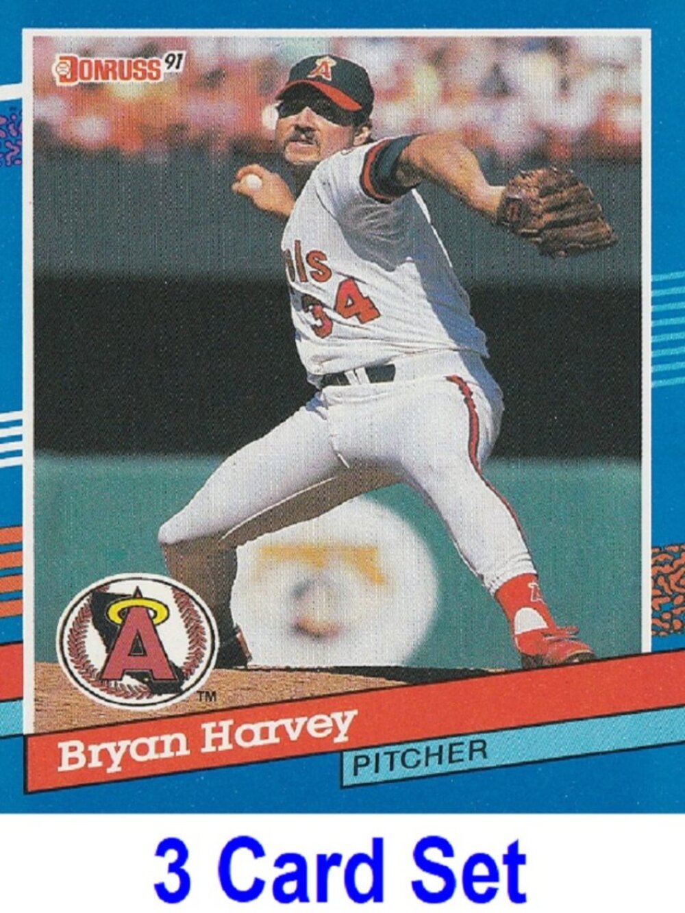 Bryan Harvey Baseball Card Collection
